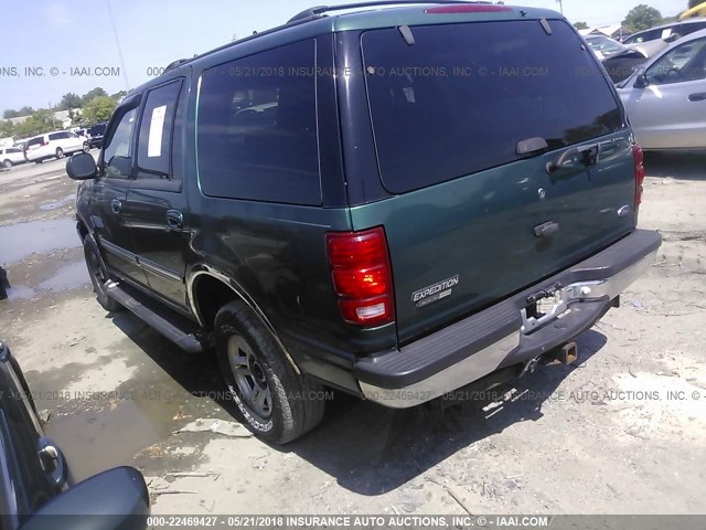 1FMPU16L6YLC31503 - 2000 FORD EXPEDITION XLT GREEN photo 3