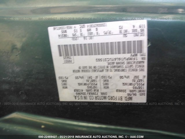 1FMPU16L6YLC31503 - 2000 FORD EXPEDITION XLT Yaşıl foto 9