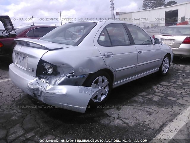 3N1AB51A35L501769 - 2005 NISSAN SENTRA SE-R SPEC V SILVER photo 4