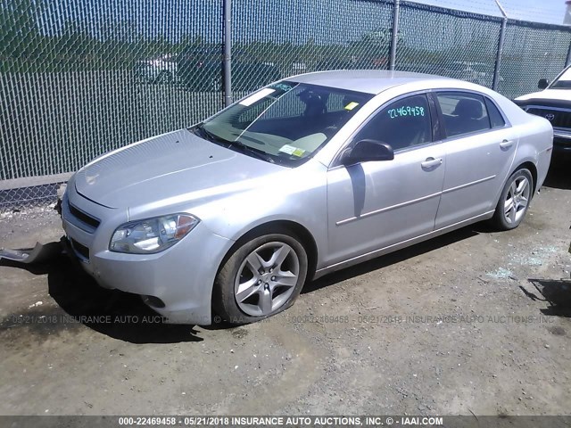 1G1ZB5EB2AF261890 - 2010 CHEVROLET MALIBU LS SILVER photo 2