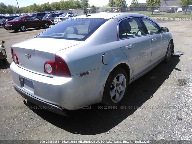 1G1ZB5EB2AF261890 - 2010 CHEVROLET MALIBU LS SILVER photo 4