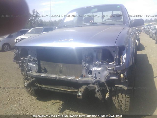 4TAPM62N7XZ488718 - 1999 TOYOTA TACOMA Light Blue photo 6