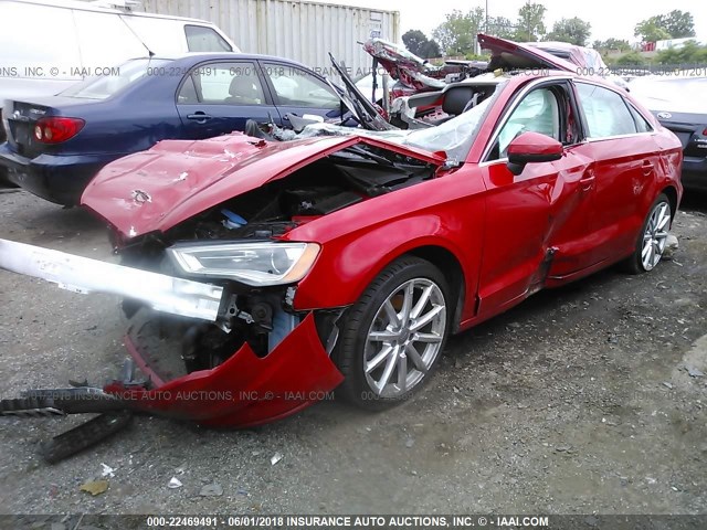 WAUEFGFF0F1111401 - 2015 AUDI A3 PREMIUM PLUS RED photo 2