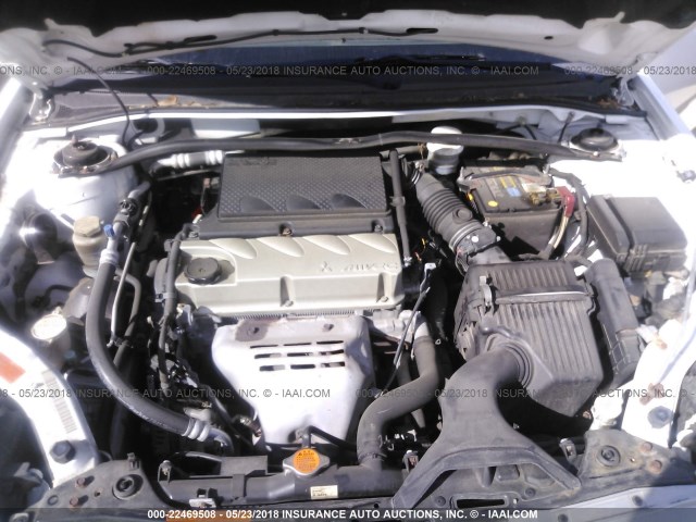 4A32B3FF4AE007521 - 2010 MITSUBISHI GALANT ES/SE WHITE photo 10