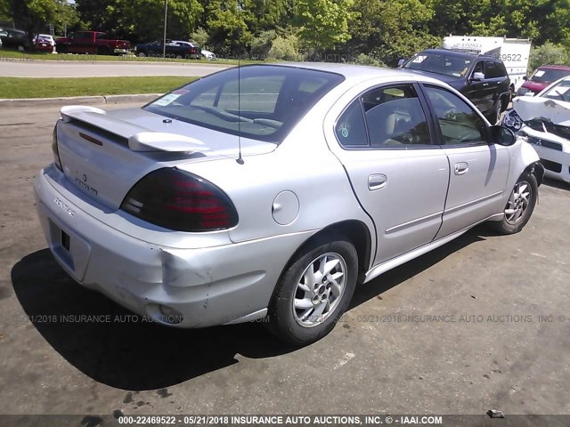 1G2NF52E64M705320 - 2004 PONTIAC GRAND AM SE1 SILVER photo 4