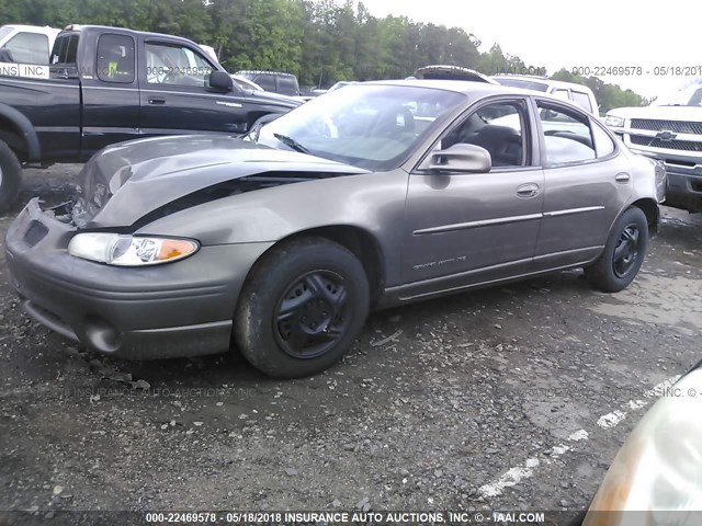 1G2WK52J11F112767 - 2001 PONTIAC GRAND PRIX SE GRAY photo 2