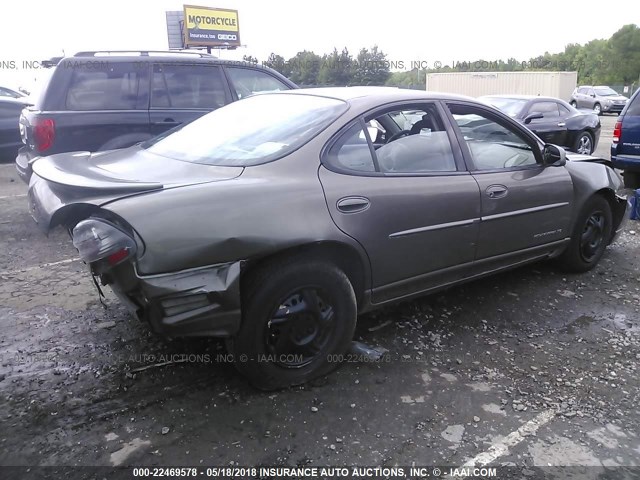 1G2WK52J11F112767 - 2001 PONTIAC GRAND PRIX SE GRAY photo 4