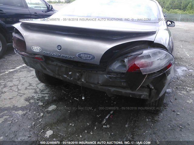 1G2WK52J11F112767 - 2001 PONTIAC GRAND PRIX SE ნაცრისფერი ფოტო 6