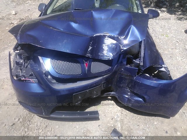 1G2AT18H197113301 - 2009 PONTIAC G5 GT BLUE photo 6