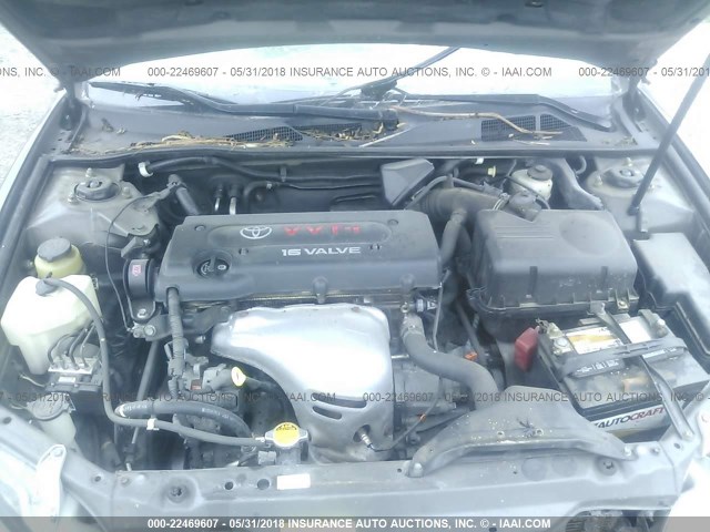 4T1BE30K35U950717 - 2005 TOYOTA CAMRY LE/XLE/SE ნაცრისფერი ფოტო 10