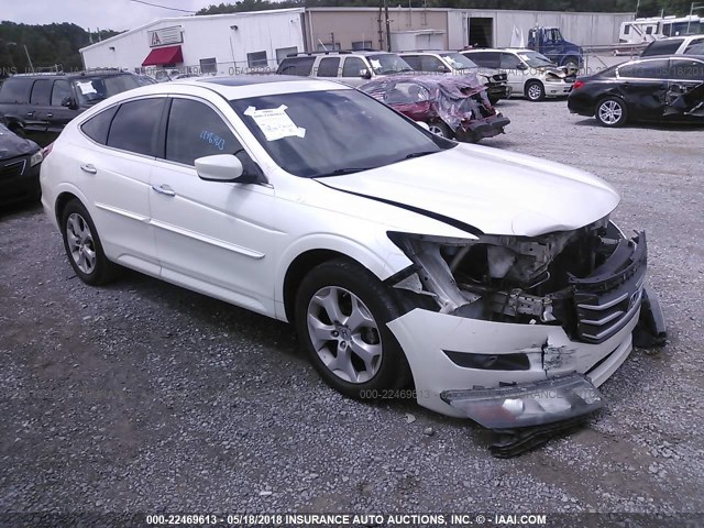 5J6TF1H52AL005633 - 2010 HONDA ACCORD CROSSTOUR EXL WHITE photo 1