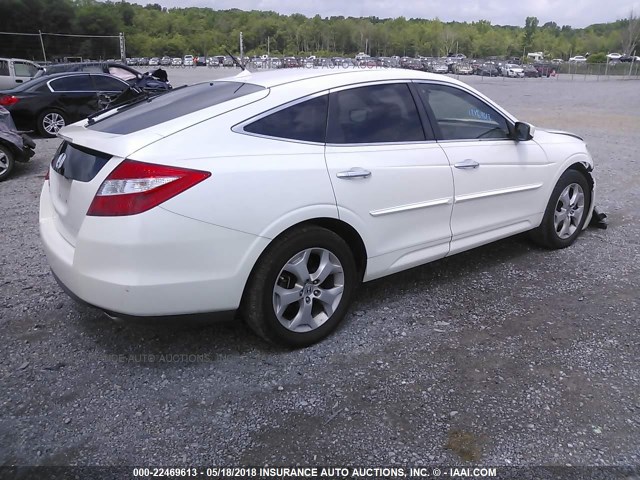 5J6TF1H52AL005633 - 2010 HONDA ACCORD CROSSTOUR EXL WHITE photo 4