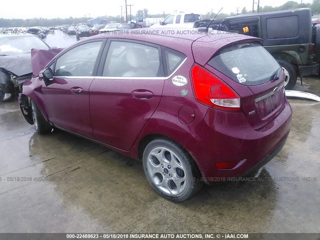 3FADP4FJ6BM207289 - 2011 FORD FIESTA SES MAROON photo 3