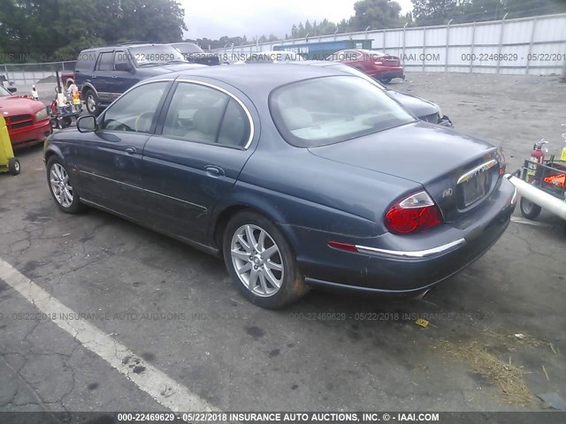 SAJDA01D8YGL76093 - 2000 JAGUAR S-TYPE BLUE photo 3