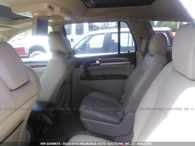 5GAKVDED8CJ160320 - 2012 BUICK ENCLAVE WHITE photo 8