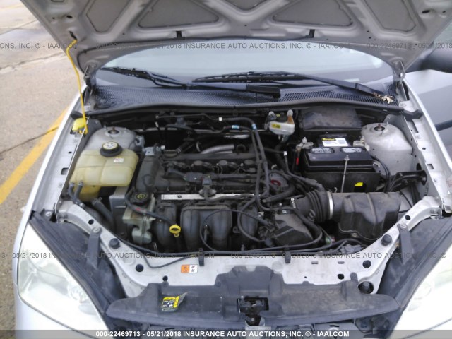 1FAFP34N57W110004 - 2007 FORD FOCUS ZX4/S/SE/SES 银色 照片 10