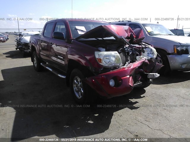 3TMJU62N67M044841 - 2007 TOYOTA TACOMA DOUBLE CAB PRERUNNER RED photo 1