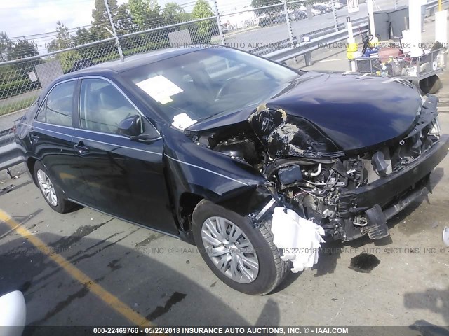 4T1BF1FK1CU186565 - 2012 TOYOTA CAMRY SE/LE/XLE BLACK photo 1