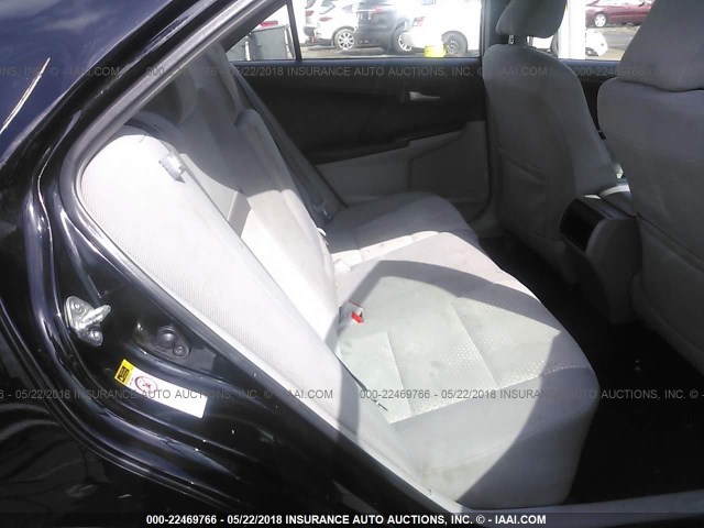 4T1BF1FK1CU186565 - 2012 TOYOTA CAMRY SE/LE/XLE BLACK photo 8