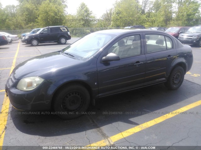 1G1AK58F587258451 - 2008 CHEVROLET COBALT LS GRAY photo 2