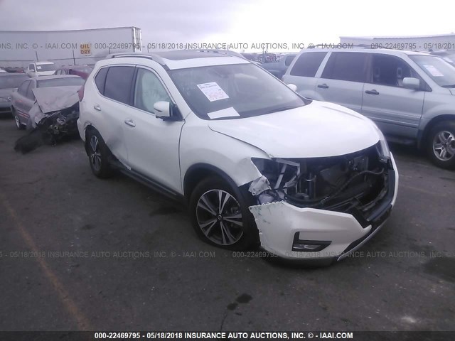 5N1AT2MV1HC743057 - 2017 NISSAN ROGUE SV/SL WHITE photo 1