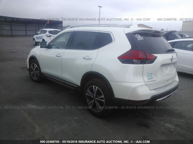 5N1AT2MV1HC743057 - 2017 NISSAN ROGUE SV/SL WHITE photo 3