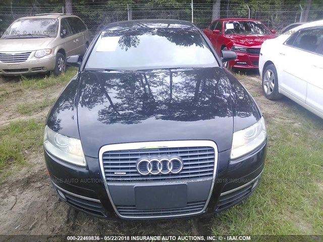 WAUDH74F66N093892 - 2006 AUDI A6 3.2 QUATTRO BLACK photo 6