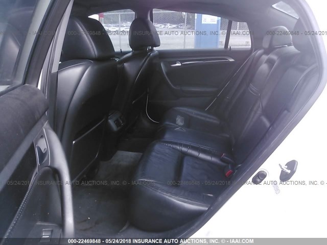 19UUA66276A064034 - 2006 ACURA 3.2TL WHITE photo 8