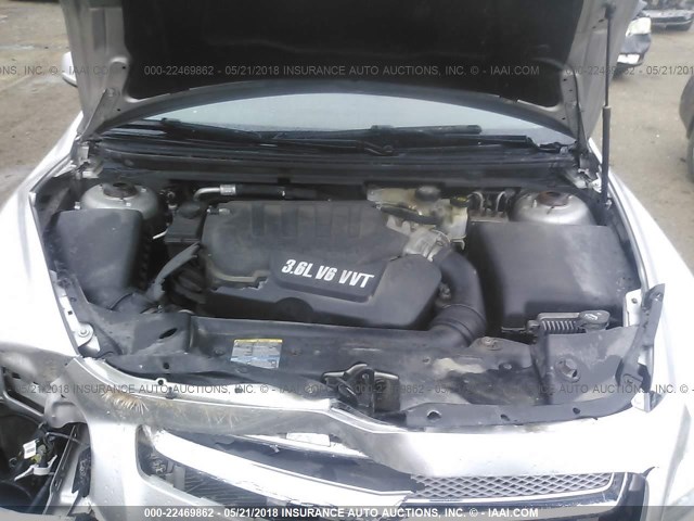1G1ZK57758F266651 - 2008 CHEVROLET MALIBU LTZ 银色 照片 10