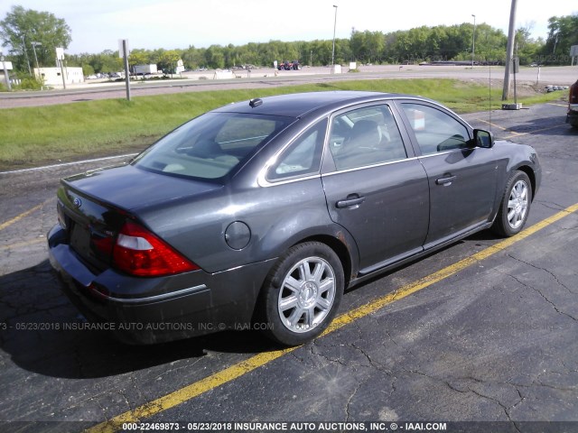 1FAHP24157G134619 - 2007 FORD FIVE HUNDRED SEL GRAY photo 4