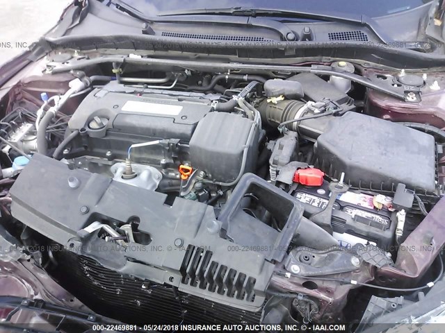 1HGCR2F5XFA109877 - 2015 HONDA ACCORD SPORT 栗色 照片 10