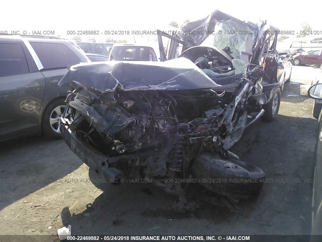 5TBET341X5S493703 - 2005 TOYOTA TUNDRA DOUBLE CAB SR5 BLACK photo 2