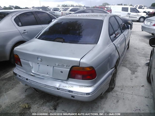 WBADN6347YGM64861 - 2000 BMW 540 I AUTOMATIC SILVER photo 4