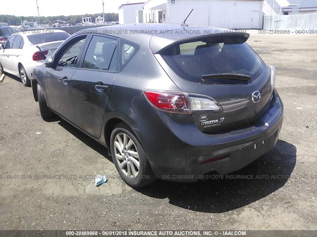 JM1BL1L87C1543254 - 2012 MAZDA 3 I GRAY photo 3