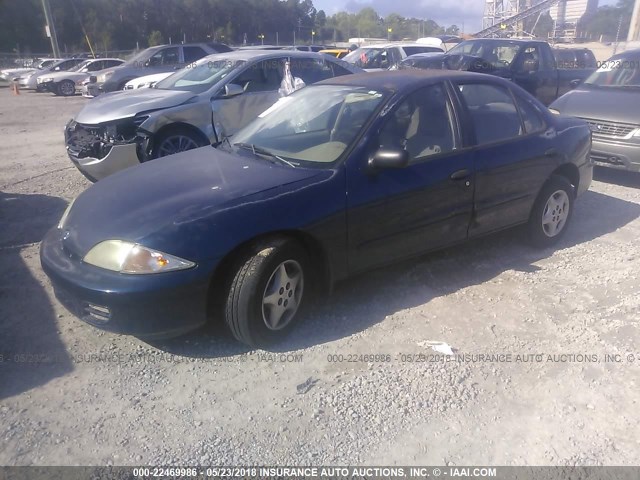 1G1JC524X27318915 - 2002 CHEVROLET CAVALIER CNG BLACK photo 2