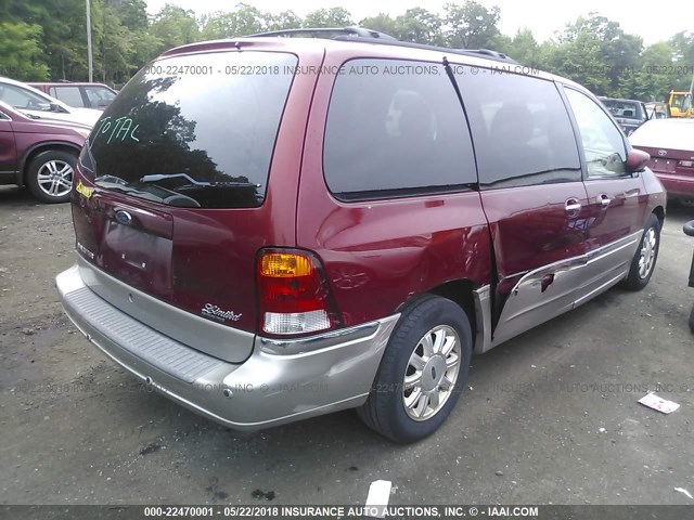 2FMDA58433BA68665 - 2003 FORD WINDSTAR LIMITED RED photo 4