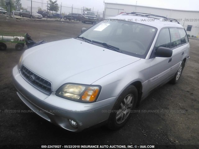 4S3BH675347641646 - 2004 SUBARU LEGACY OUTBACK AWP SILVER photo 2