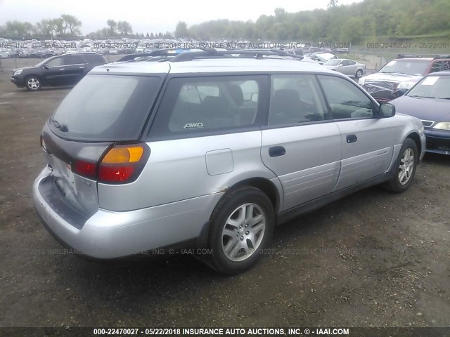 4S3BH675347641646 - 2004 SUBARU LEGACY OUTBACK AWP SILVER photo 4