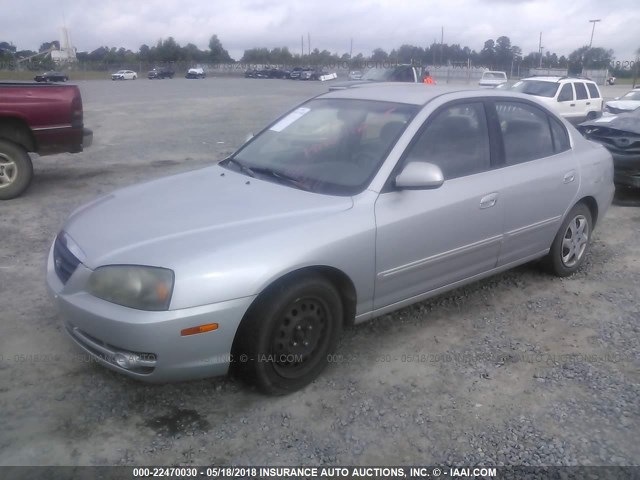 KMHDN46D95U174777 - 2005 HYUNDAI ELANTRA GLS/GT SILVER photo 2