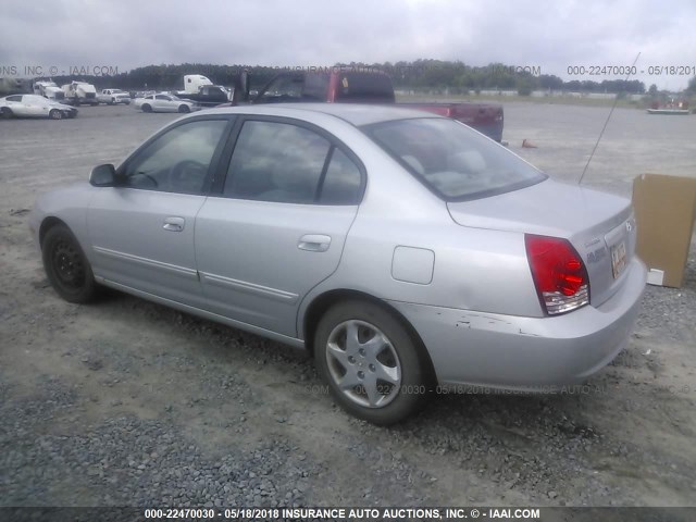 KMHDN46D95U174777 - 2005 HYUNDAI ELANTRA GLS/GT SILVER photo 3