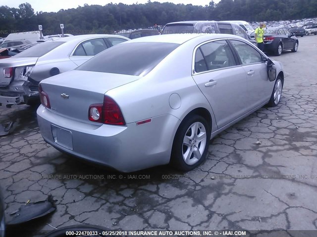 1G1ZA5EB5AF215604 - 2010 CHEVROLET MALIBU LS 银色 照片 4