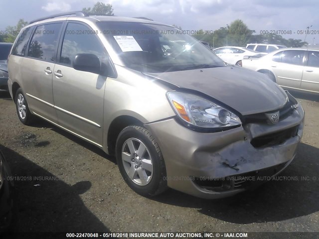 5TDZA23C54S210859 - 2004 TOYOTA SIENNA CE/LE GOLD photo 1