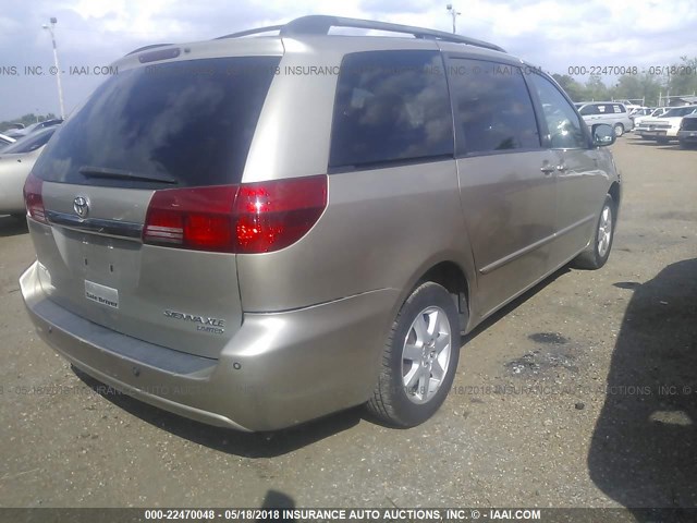 5TDZA23C54S210859 - 2004 TOYOTA SIENNA CE/LE GOLD photo 4