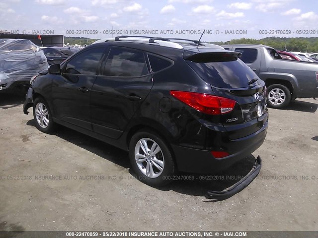 KM8JU3AC1CU421818 - 2012 HYUNDAI TUCSON GLS/LIMITED BLACK photo 3