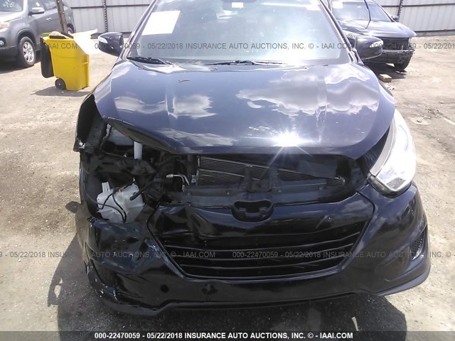 KM8JU3AC1CU421818 - 2012 HYUNDAI TUCSON GLS/LIMITED შავი ფოტო 6