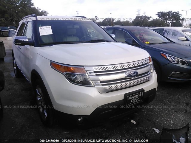 1FM5K7D83DGA78323 - 2013 FORD EXPLORER XLT WHITE photo 1