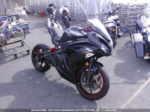 JKAEXEE15CDA01686 - 2012 KAWASAKI EX650 EC BLACK photo 1