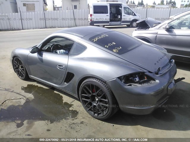 WP0AB29808U782243 - 2008 PORSCHE CAYMAN S GRAY photo 3