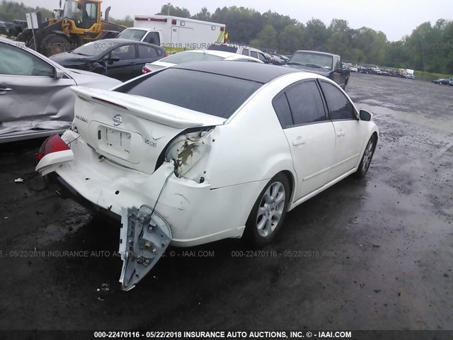 1N4BA41E27C845762 - 2007 NISSAN MAXIMA SE/SL WHITE photo 4