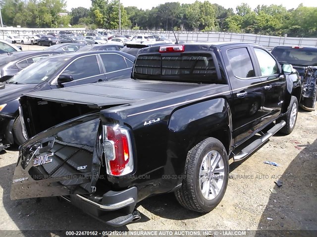 1GTG6DEN3H1149906 - 2017 GMC CANYON SLT BLACK photo 4